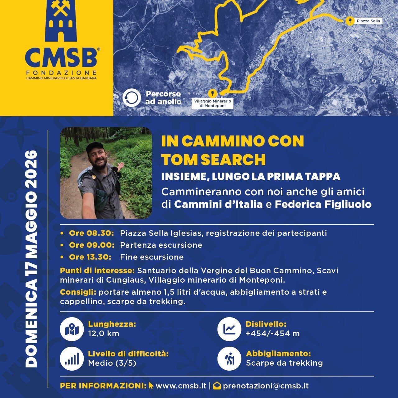 Domenica 17 Maggio Tutti In Cammino Con Tom Search Lungo La Prima Tappa Del Cmsb 14055