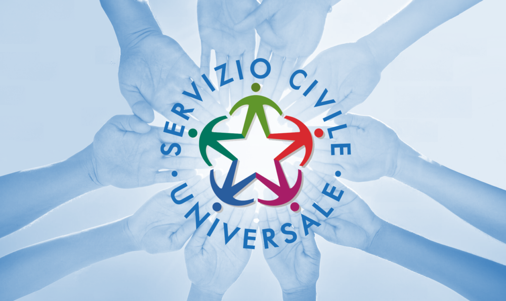 Universal Civil Service logo with hands joined in a circle in the background.