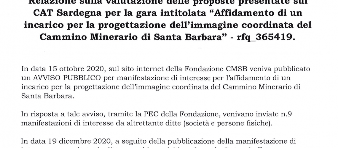 Text of an official document about a tender for coordinated image design.